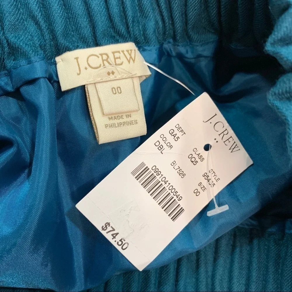 NWT J Crew City Mini Skirt Wool Blend size 00